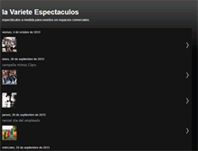 Tablet Screenshot of lavarieteespectaculos.blogspot.com