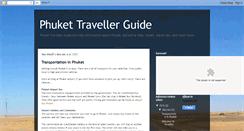 Desktop Screenshot of phuket--traveller-guide.blogspot.com