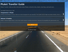 Tablet Screenshot of phuket--traveller-guide.blogspot.com