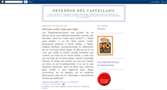 Desktop Screenshot of defensordelcastellano.blogspot.com