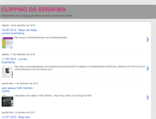Tablet Screenshot of clippingserafina.blogspot.com