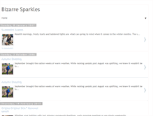 Tablet Screenshot of bizarresparkles.blogspot.com