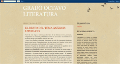 Desktop Screenshot of gradooctavoliteratura.blogspot.com