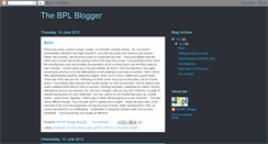 Desktop Screenshot of bplblogged.blogspot.com