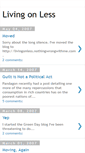Mobile Screenshot of livingonless.blogspot.com
