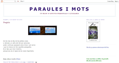 Desktop Screenshot of paraulesimots.blogspot.com