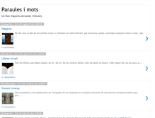 Tablet Screenshot of paraulesimots.blogspot.com