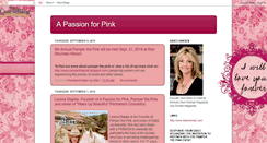 Desktop Screenshot of apassionforpink.blogspot.com