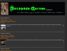 Tablet Screenshot of escapade-borneo.blogspot.com