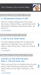 Mobile Screenshot of dearplanetaryastronomermike.blogspot.com