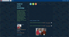 Desktop Screenshot of materialworldknowledge.blogspot.com