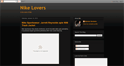 Desktop Screenshot of nike-lovers.blogspot.com