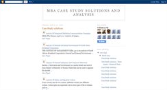 Desktop Screenshot of mbacasestudysolutions.blogspot.com