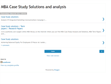Tablet Screenshot of mbacasestudysolutions.blogspot.com