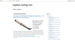 Desktop Screenshot of best-cliplesscurlingironreviews.blogspot.com