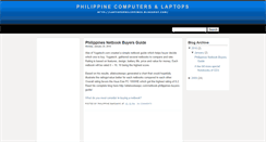 Desktop Screenshot of laptopsphilippines.blogspot.com