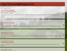 Tablet Screenshot of cikguroosezah.blogspot.com