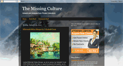 Desktop Screenshot of missingculture.blogspot.com