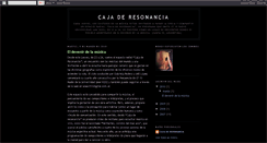 Desktop Screenshot of cajaderesonancia.blogspot.com