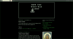 Desktop Screenshot of how-the-west-was-lost.blogspot.com