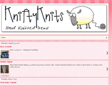 Tablet Screenshot of loreen-kniftyknits.blogspot.com
