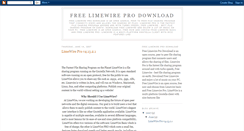 Desktop Screenshot of free-limewire-pro.blogspot.com