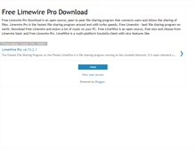 Tablet Screenshot of free-limewire-pro.blogspot.com