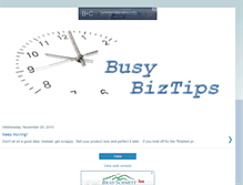 Tablet Screenshot of busybiztips.blogspot.com