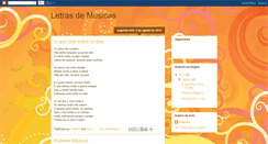 Desktop Screenshot of minhas-letras-de-musicas.blogspot.com