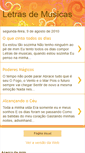 Mobile Screenshot of minhas-letras-de-musicas.blogspot.com