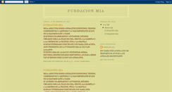 Desktop Screenshot of fundacionmia.blogspot.com