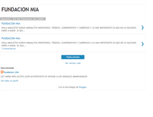 Tablet Screenshot of fundacionmia.blogspot.com