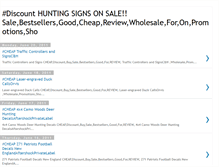 Tablet Screenshot of huntingsignsonsale.blogspot.com