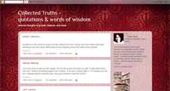 Desktop Screenshot of collectedtruths.blogspot.com