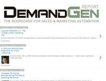 Tablet Screenshot of demandgenreport.blogspot.com