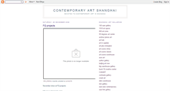 Desktop Screenshot of contemporaryartshanghai.blogspot.com