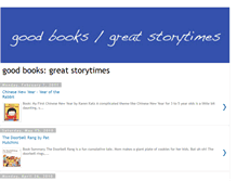 Tablet Screenshot of goodbooksgreatstorytimes.blogspot.com