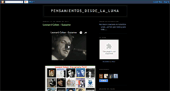 Desktop Screenshot of pensamientosdesdelaluna-pensamientos.blogspot.com