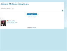 Tablet Screenshot of jessicamullenslifestream.blogspot.com