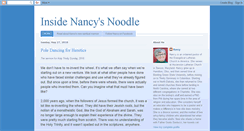 Desktop Screenshot of insidenancysnoodle.blogspot.com