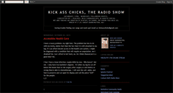 Desktop Screenshot of kickasschicks.blogspot.com