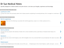 Tablet Screenshot of drsuemedicalnotes.blogspot.com