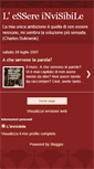 Mobile Screenshot of essereinvisibile.blogspot.com