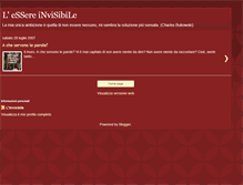 Tablet Screenshot of essereinvisibile.blogspot.com