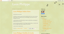 Desktop Screenshot of leonphilippe.blogspot.com