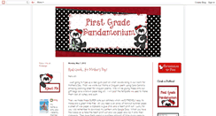 Desktop Screenshot of firstgradepandamonium.blogspot.com