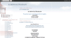 Desktop Screenshot of kminoaltrabajo.blogspot.com