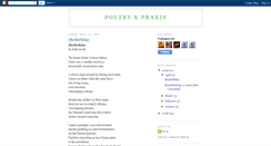 Desktop Screenshot of poetry-praxis.blogspot.com