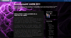 Desktop Screenshot of geoinformatics04.blogspot.com