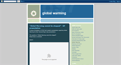 Desktop Screenshot of globewarming.blogspot.com